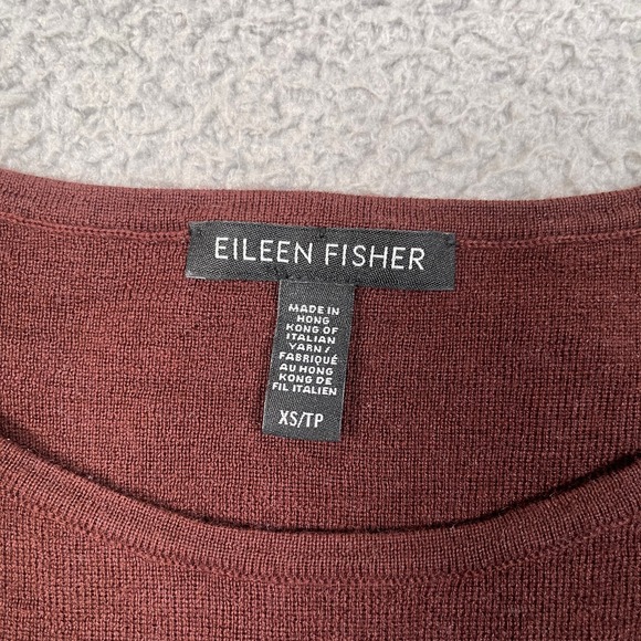 Eileen Fisher Tank Top Womens XS Brown Italian Superfine Merino Wool Cozy Soft - Picture 3 of 10